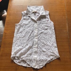 Speecklees white mesh girls medium